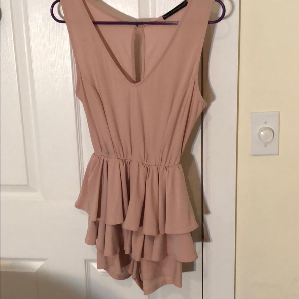 Pink romper shorts